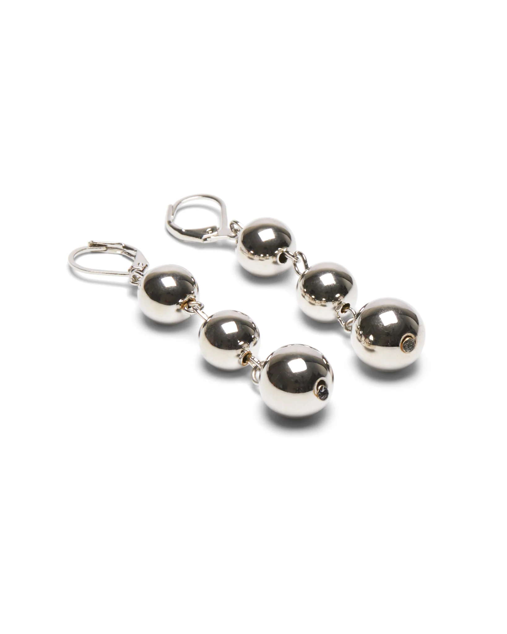 Blackpool Drop Ball Earrings | Silver - Image 2