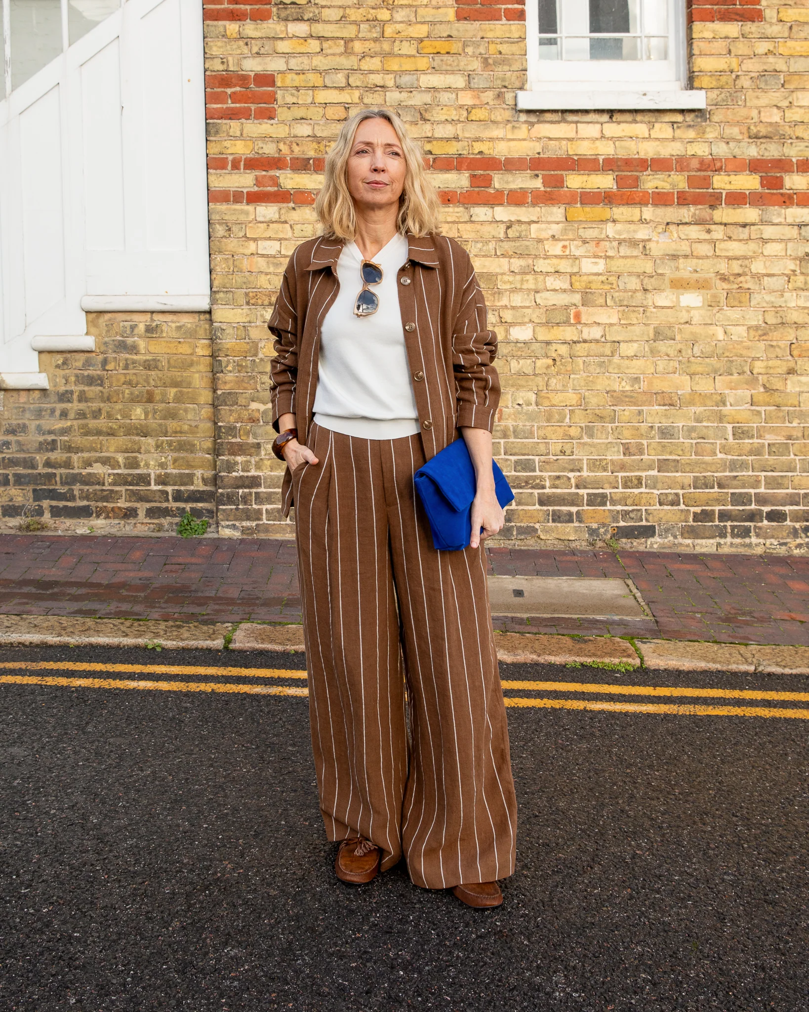 Jasmine Stripe Trouser | Tobacco - Image 4