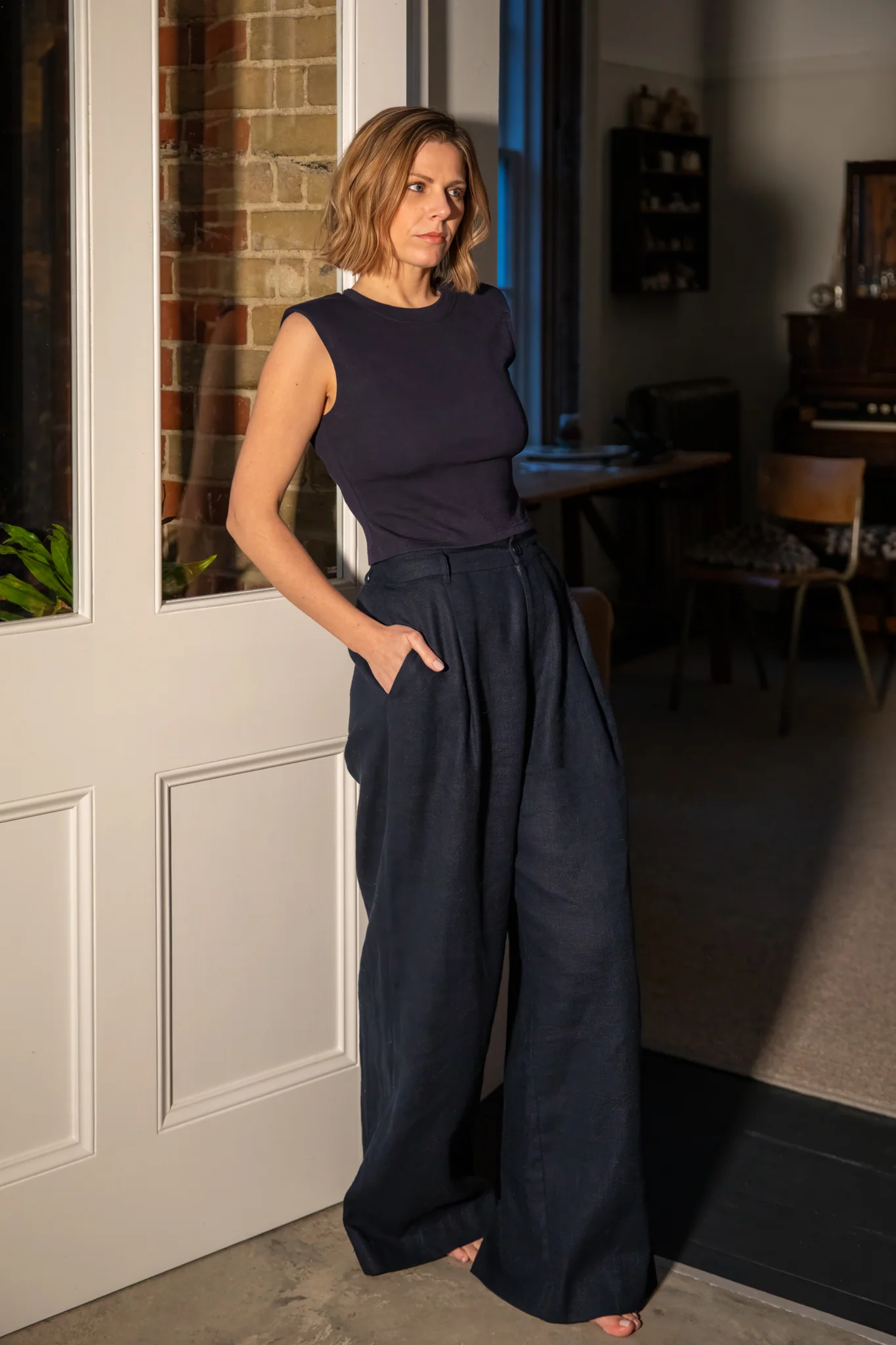 Rose Top | Navy - Image 2